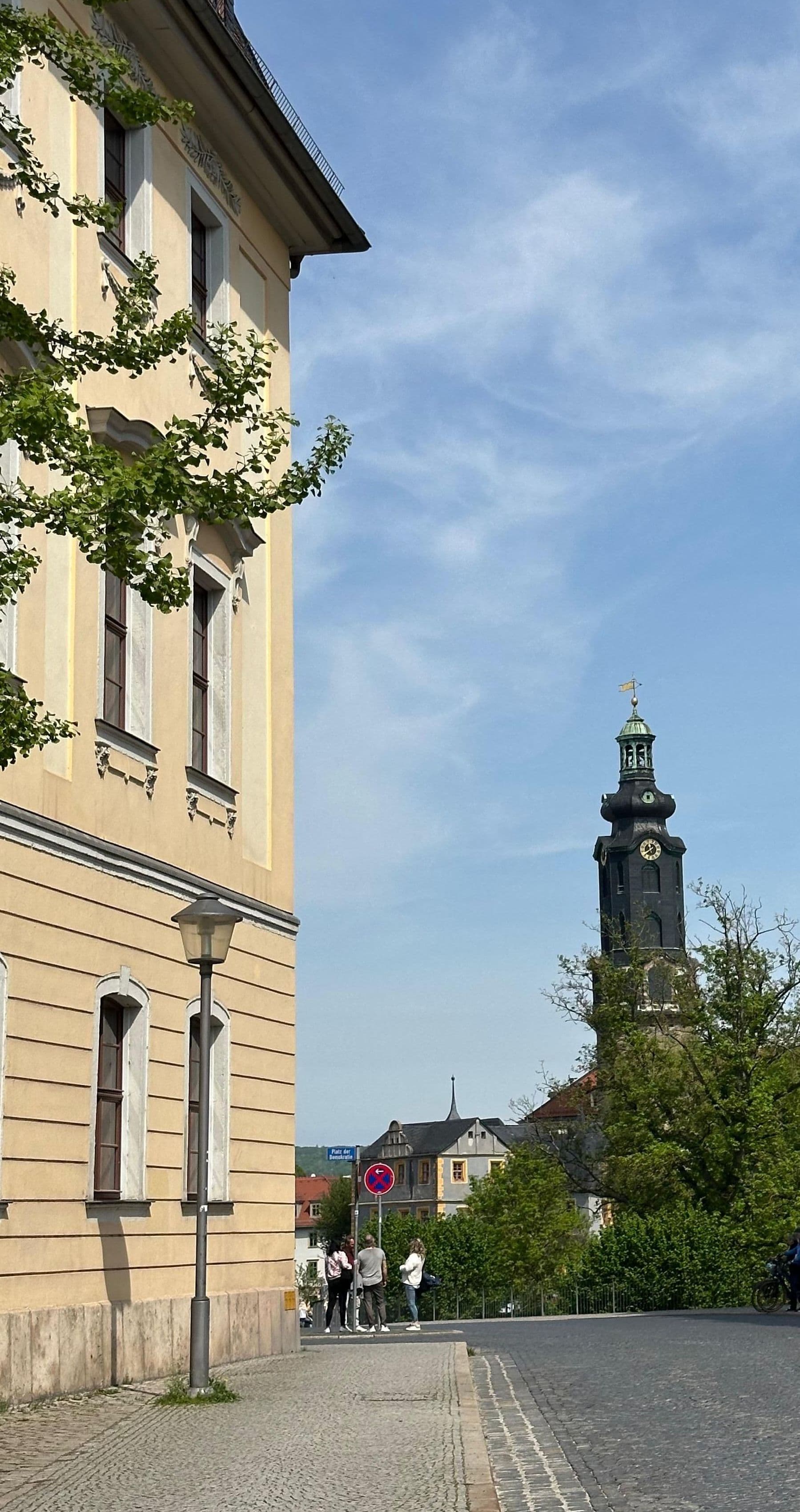 Neptunbrunnen vor dem Weimarer Rathaus